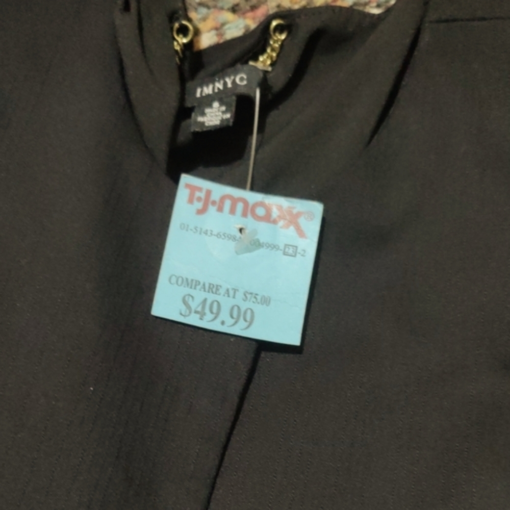 NWT Black Ruffled Jacket - Picture 4 of 5
